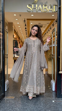 Premium Georgette Suit Set with Sequin & Bead Work | Designer Festive Wear