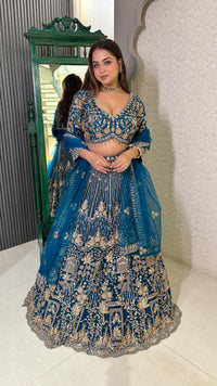 Celestial Charm: Handwork Net Lehenga Set