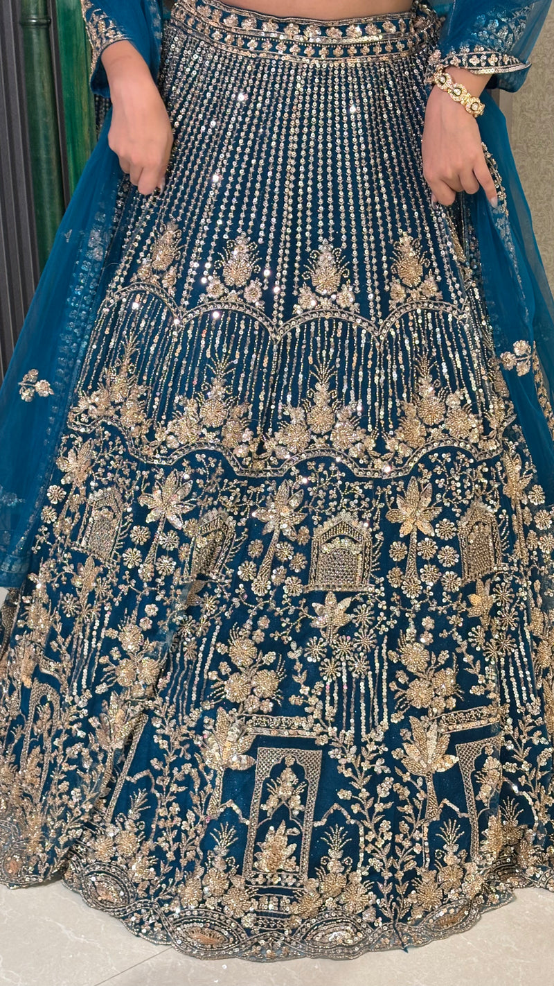 Celestial Charm: Handwork Net Lehenga Set