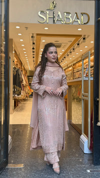 Women's Premium Pakistani Suit | Georgette fabric | Sequin Shirt with Beads work