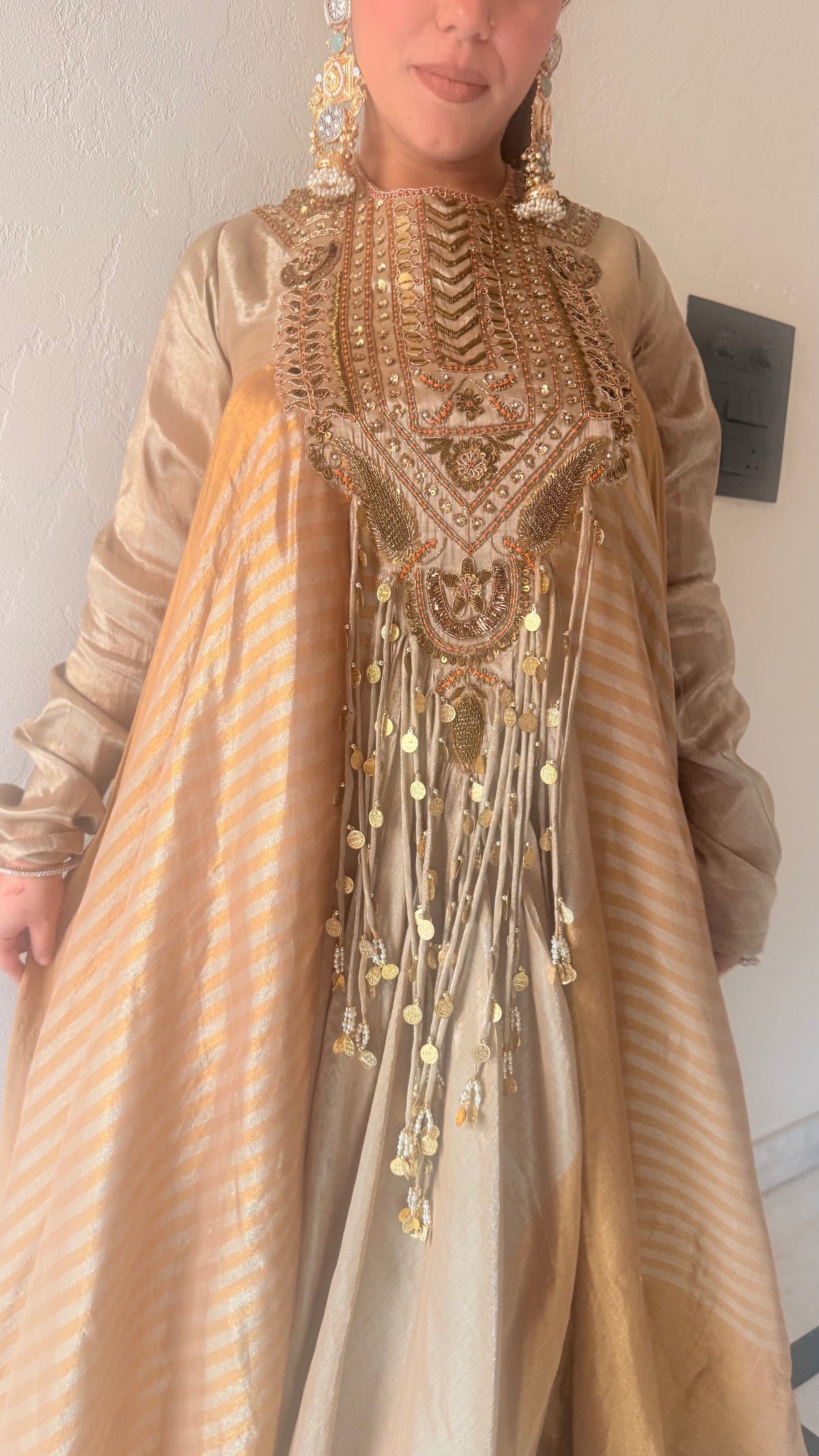 Royal Shimmer fabric Dabka work Suit