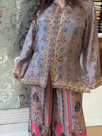 Digital Print Satin Silk Co-ord Set – Luxe & Light