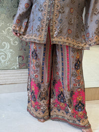 Digital Print Satin Silk Co-ord Set – Luxe & Light