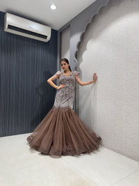 Exclusive Cocktail Gown with Handwork & Cut Dana (Copy)