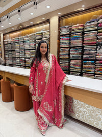 Crushed Shimmer Suit with Mukaish & Gotta Work