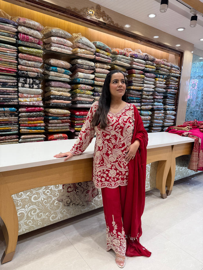 Elegant Beads Work Suit