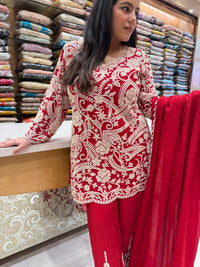 Elegant Beads Work Suit