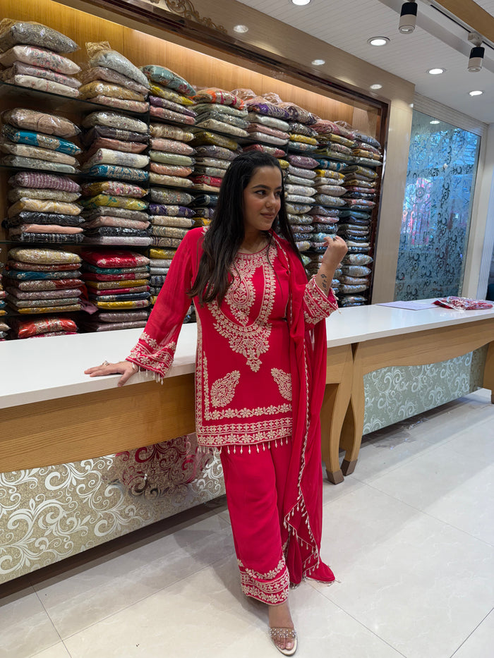 Elegant Beads Work Suit