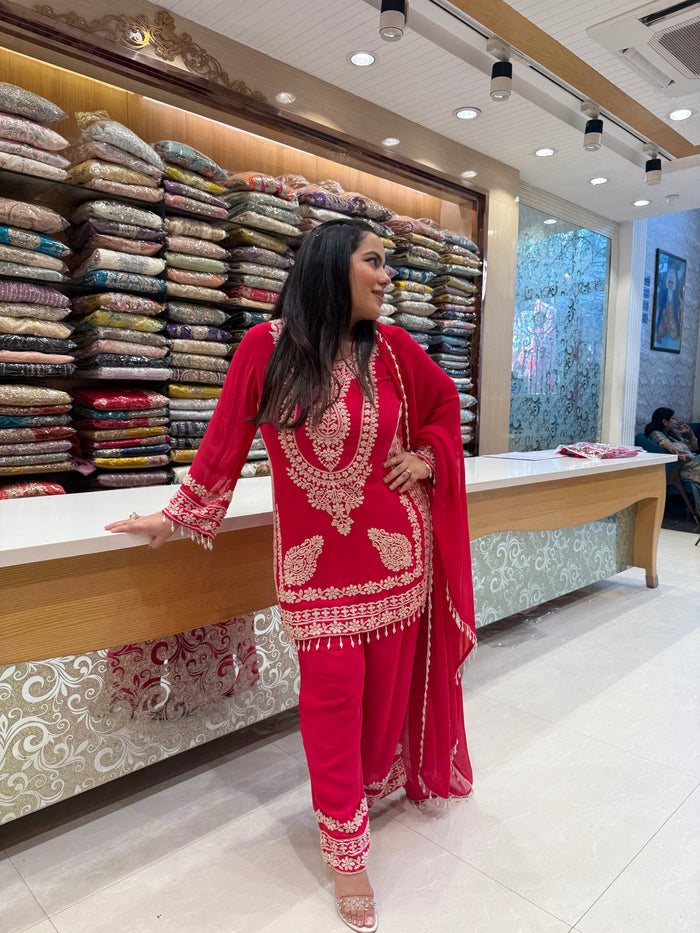 Elegant Beads Work Suit