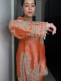 Brocade Shirt with Beads Handwork