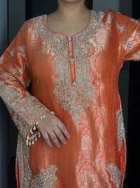 Brocade Shirt with Beads Handwork