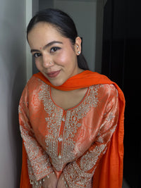 Brocade Shirt with Beads Handwork