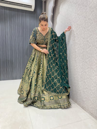 Banarasi Lehenga - Handwoven Bridal Attire with Timeless Elegance