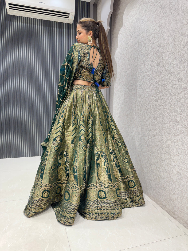 Banarasi Lehenga - Handwoven Bridal Attire with Timeless Elegance