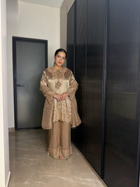 Banarsi Shimmer Silk Shirt Set with Beads Work (fabric texture different available design same)