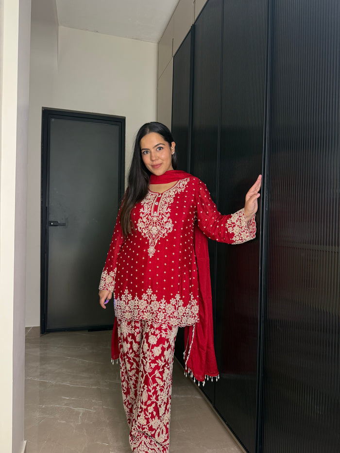 Handworked Suit with Beads work| Up to Size 46