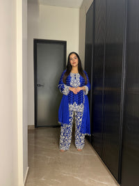 Beaded Work Suit Set | Elegant Handcrafted Design (Up to Size 46)