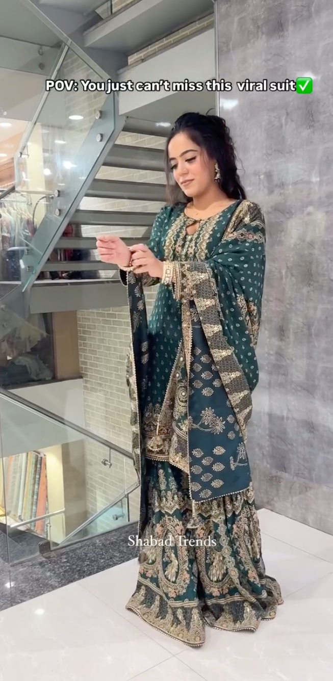 Digital Print Sharara Suit – Stylish & Elegant Ethnic Wear