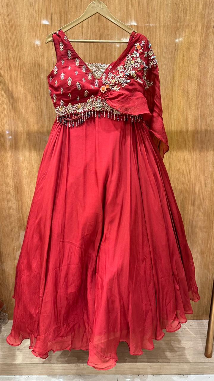 Satin Lehenga with Handwork Blouse| Luxurious Bridal Wear