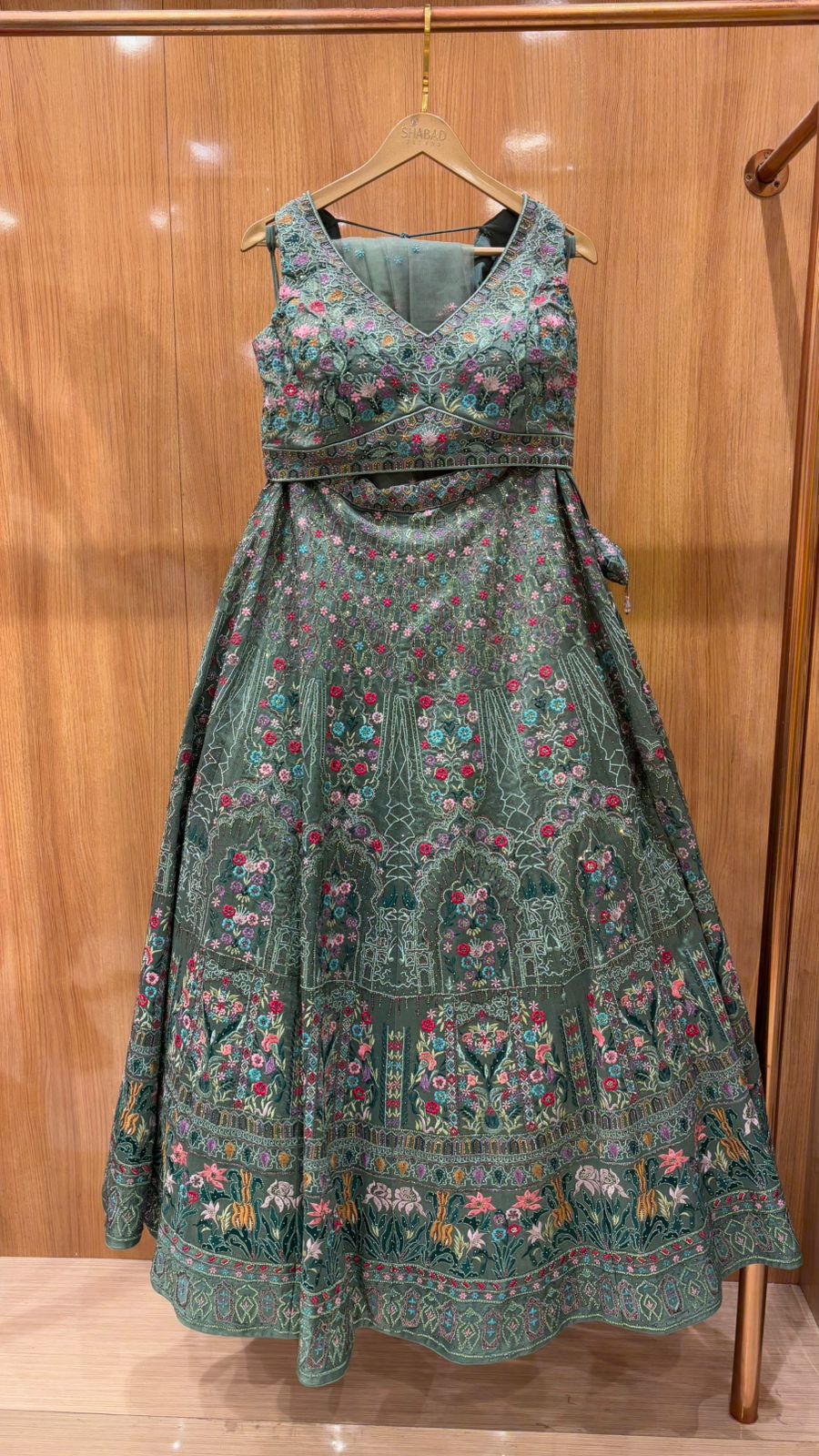 Threadwork Lehenga
