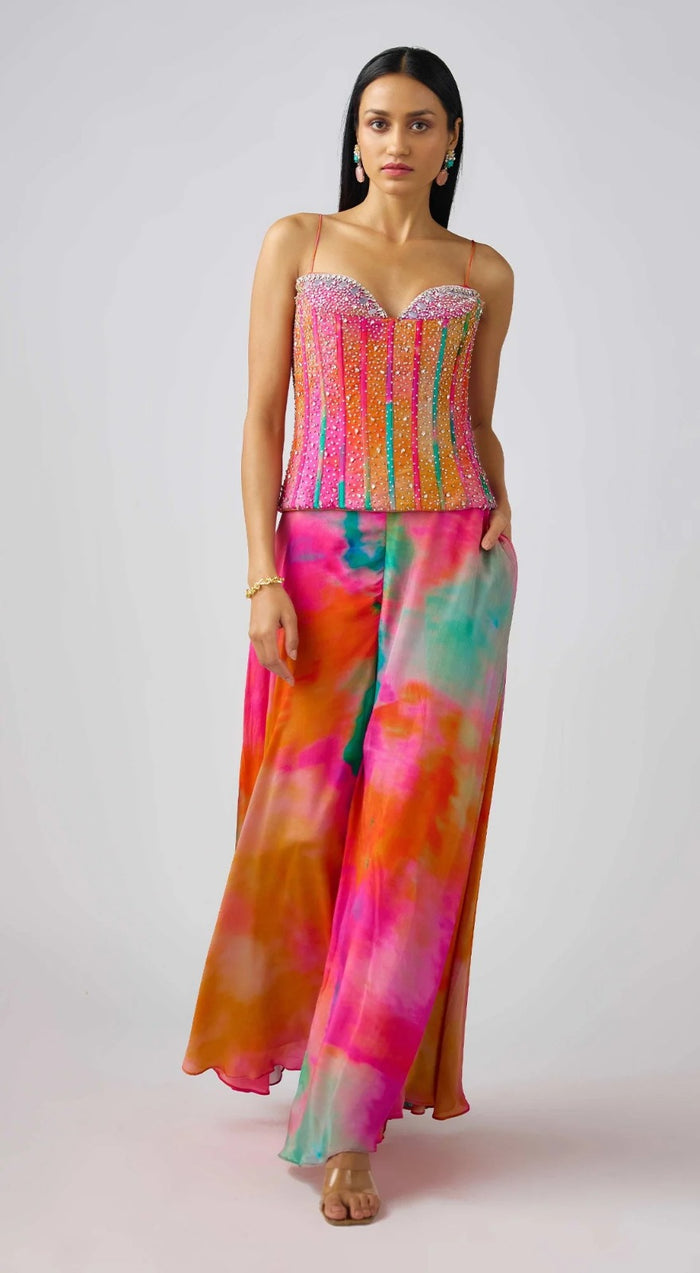 Handcrafted Printed Co-ord Set – Chic Indo-Western Elegance