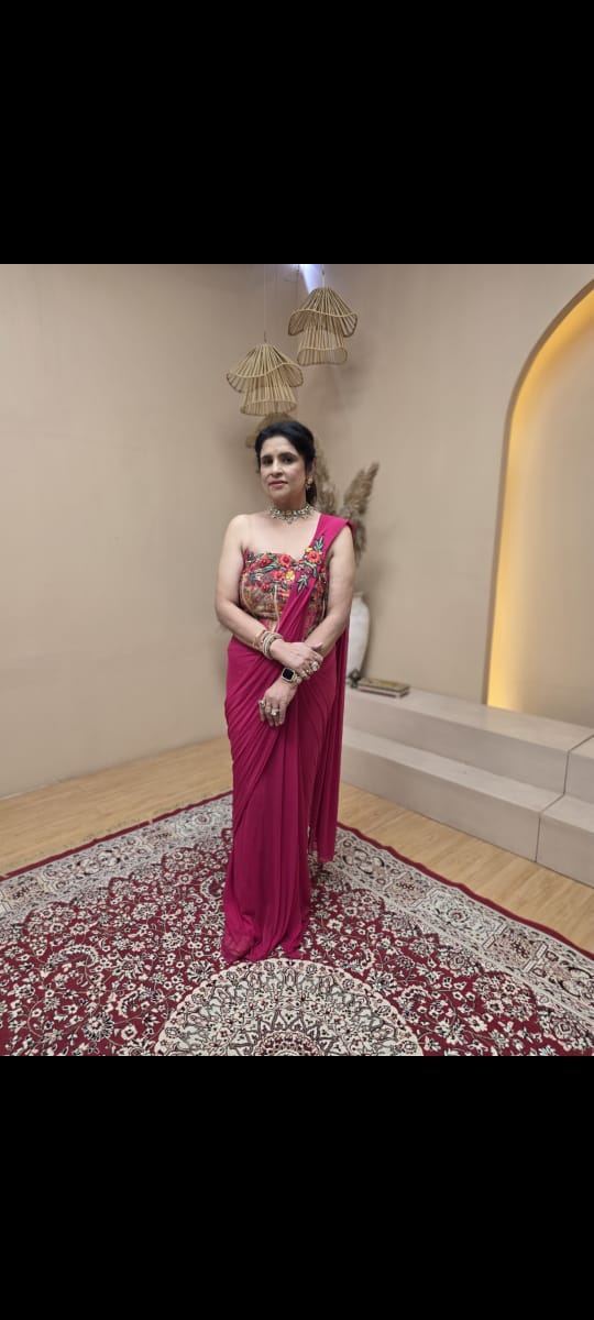 Varanasi Silk Suit with Resham Handwork – Sizes Upto 42