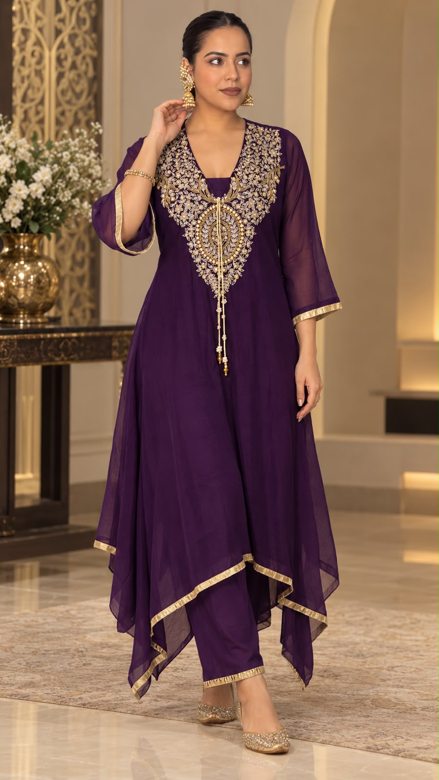 Elegant Ethnic Co-ord Set | Budget-Friendly Style | Sizes Up to 46