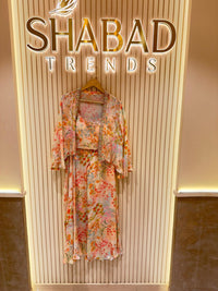 Stylish Digital Print Crepe Short Jacket