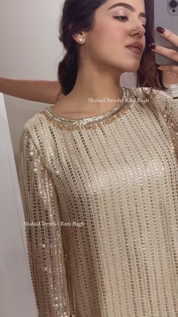 Hand Sequin Work Coord Set | Elegant Party Wear